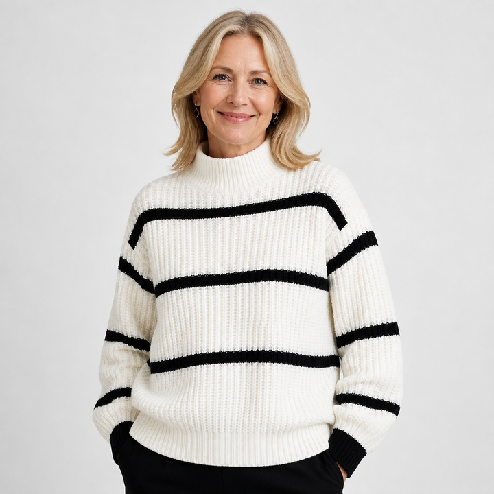 Devina | Maglia a collo alto a righe