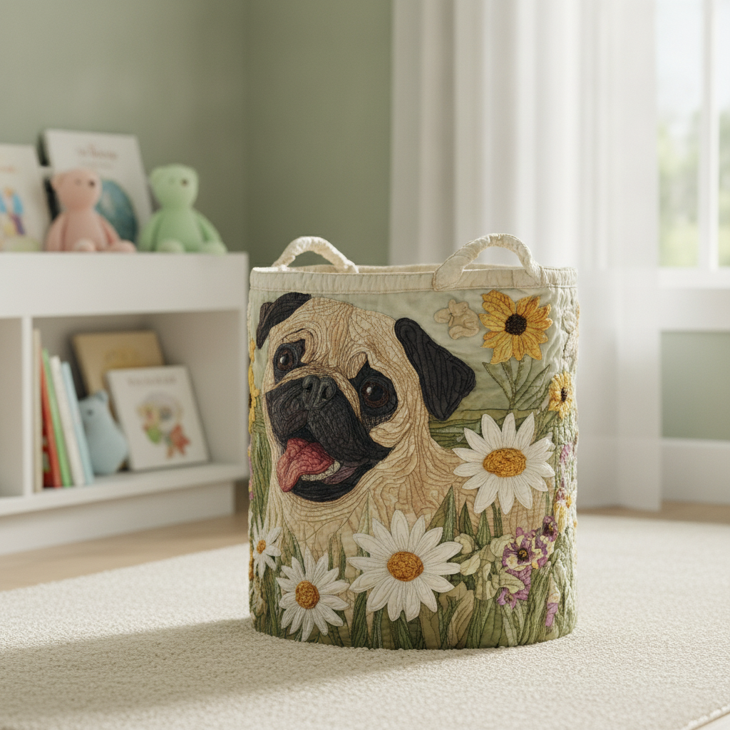 Cesto portabiancheria – Daisy Pug