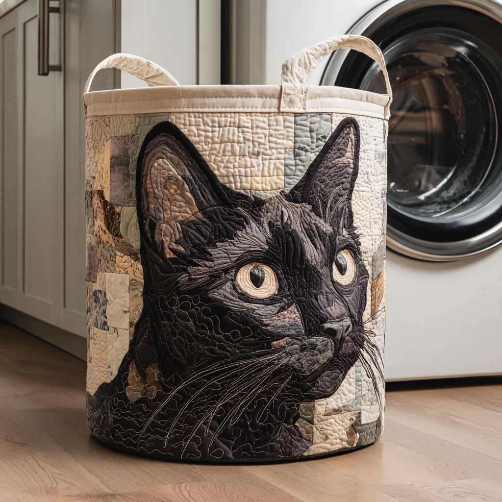 Cesto Portabiancheria – Gatto Nero Rustico