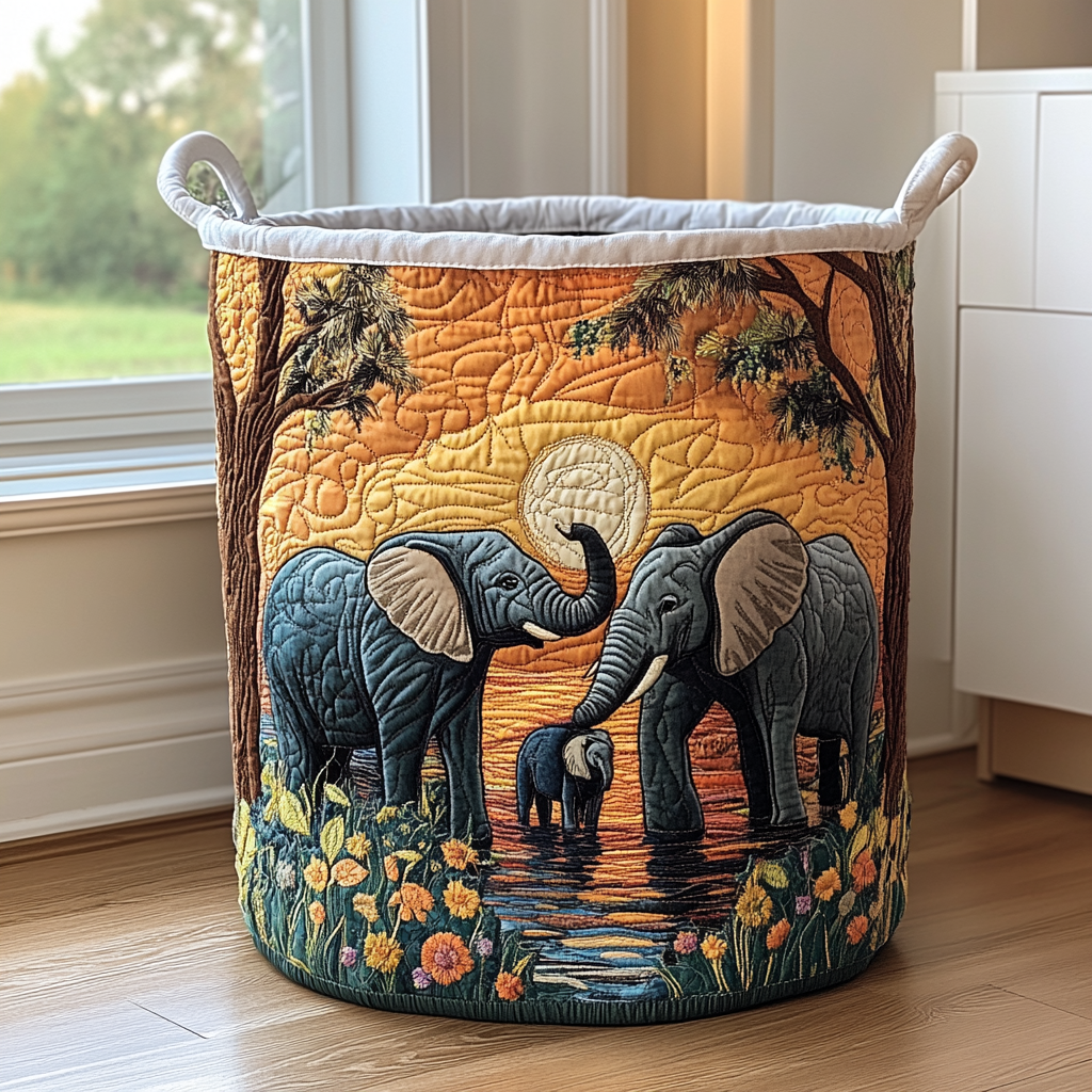 Cesto Portabiancheria – Elefante Rustico