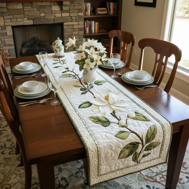 Runner da Tavola Trapuntato – Magnolia Rustica