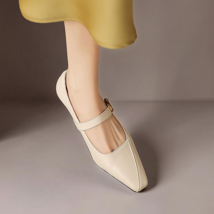 DORA | Ballerine a Punta Stretta con Fibbia Dorata Catherine da Donna