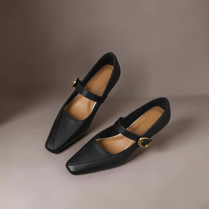 DORA | Ballerine a Punta Stretta con Fibbia Dorata Catherine da Donna