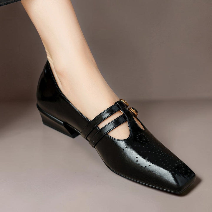 DORA | Scarpe da donna Pauline con doppia fibbia traforate