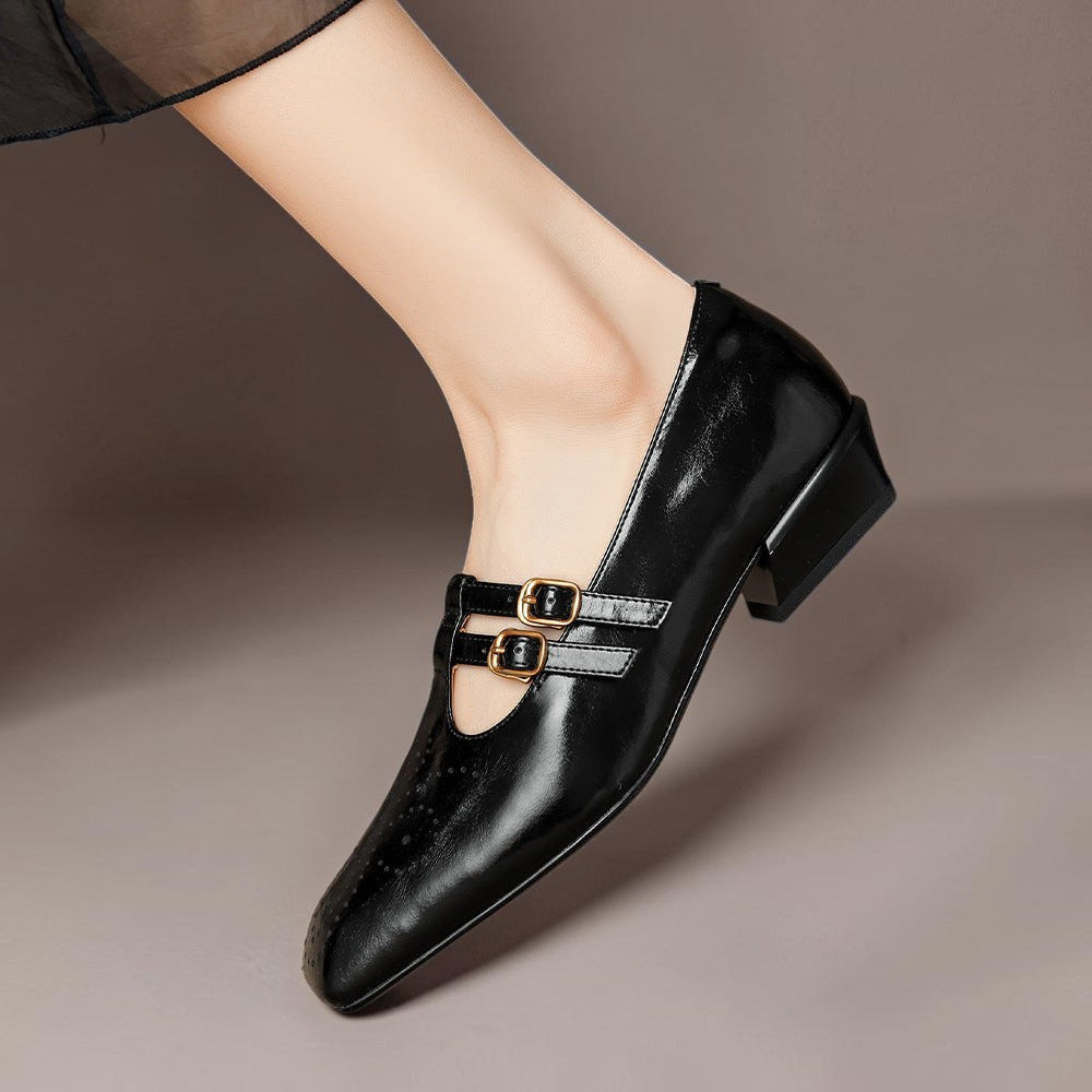 DORA | Scarpe da donna Pauline con doppia fibbia traforate